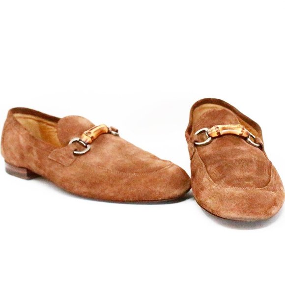 Gucci Mens Jordaan Suede Loafers item #40494 - Picture 1 of 9